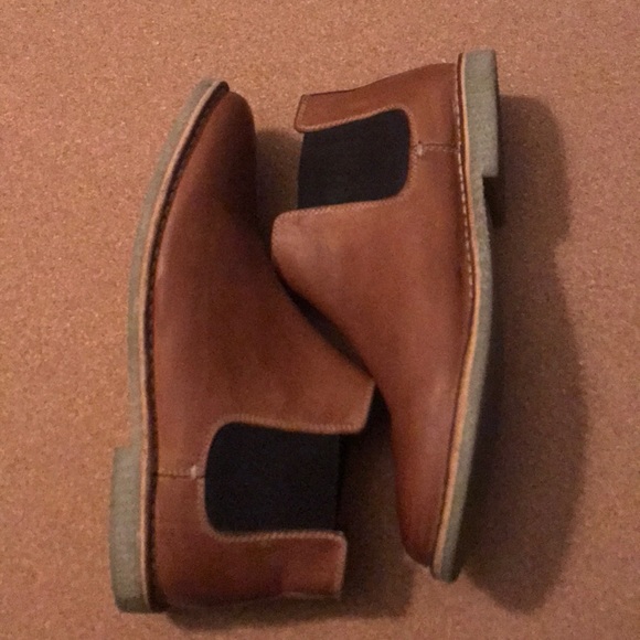 Kenneth Cole REACTION Cognac Chelsea Boots MENS - Picture 6 of 6